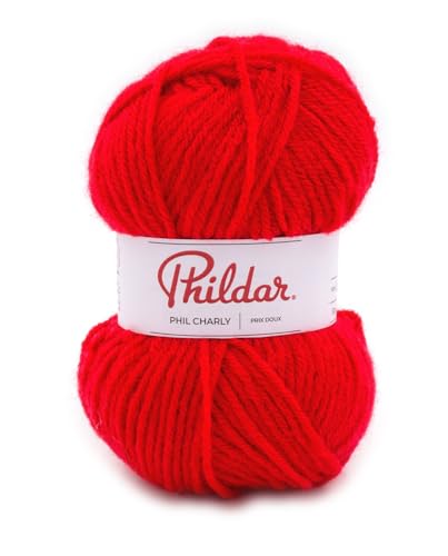 Phildar - Pelote de Laine Phil Charly - Laine à Crocheter et à Tricoter - 100% ACRYLIQUE -...