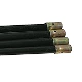 Grosor: 2.4mm Silverline 633826 - Juego de tubos de drenaje, 4 unidades
