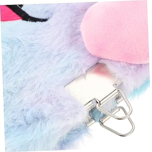 Diario personal con cubierta de peluche y cierre miniatura 2