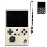 FIOPAZ for RG40XXV Silicone Protective Case, Soft Case for Anbernic RG 40XXV only, RG 40XX V Retro Handheld Game Console Accessories, Anti-Scratch Washable Silicone Case with Lanyard (OffWhite)