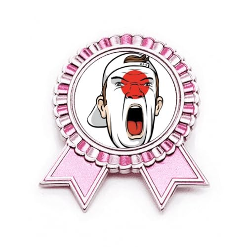 Broche drapeau du Japon rose en métal M : l'accessoire idéal pour vos shootings de maquillage