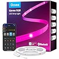 Govee 100ft LED Strip Lights, Bluetooth RGB Halloween LED Lights with App Control, 64 Scenes and Music Sync LED Strip Lighting for Bedroom, Living Room, Kitchen, Party, ETL Listed Adapter