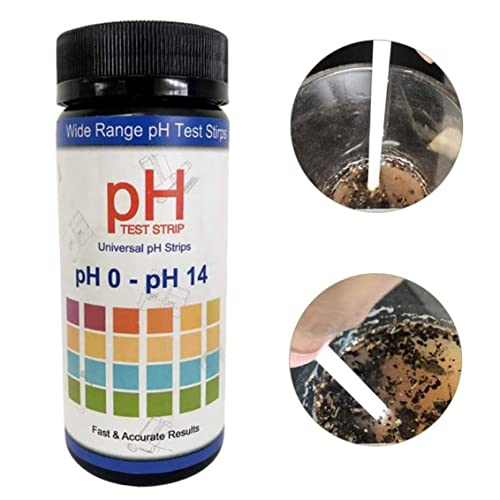 Aeiofu Soil Test Strips Soil Ph 0-14 Measuring Test Paper Kit For Garden Lawn Farm Plants Home 100Pcs Soil Ph Measuring Strips Garden Soil Test Kit Lawn Ph Testing Paper #TOP7