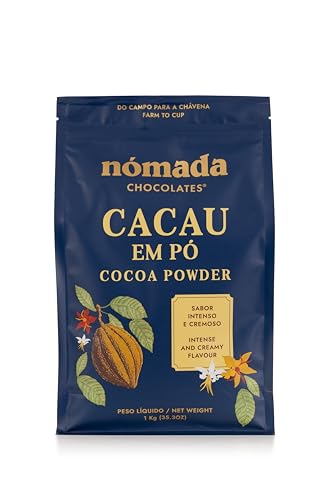 Cacao en Polvo 99% 1 Kg Nómada Chocolates Sabor Intenso y Cremoso para Repostería y Bebidas