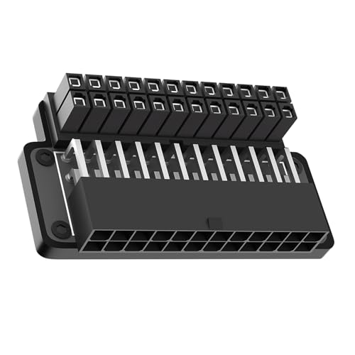 Scheda madre da desktop a 24 pin a 24 pin adattatore a 90 gradi scheda collegamento di alimentazione salvaspazio