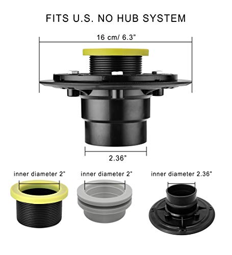 Orhemus DBASE-BK2IN 2 Inch Shower Drain Base Flange Kit thumb #3
