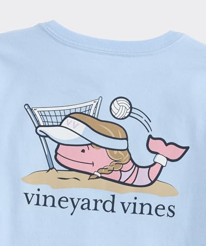 vineyard vines Girls' Beach Volleyball Whale Short-Sleeve Pocket Tee3