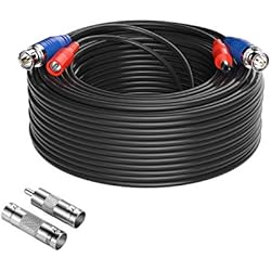 Camaras De Seguridad Cctv Precios Anlapus 30m/100 pies Cable BNC Video y Fuente de Alimentación para CCTV Kit Cámara de Vigilancia DVR Sistema Seguridad Hogar