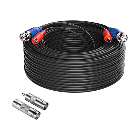Anlapus 30M 100ft BNC Video and DC Power Cable Extension Cable Lead for CCTV Security Camera DVR System Cover