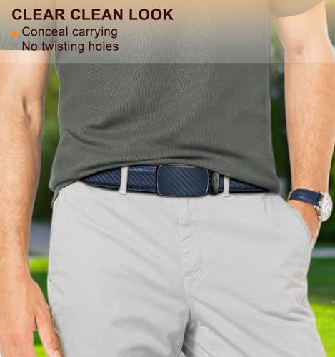 Image of BULLIANT Men's Ratchet Belt Nontrimmable-Click Belt Adjustable for Men Gift Lightweight 1 3 /8 inch