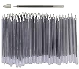 Custari Non-Lethal Flexible Ballpoint Safety Pen – 100 Pack Bendable Writing Pens for Prison, Mental Health Hospitals & Institutions (Black)
