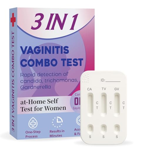 Vaginitis Test Kit Rapid Screening for Common Vaginal Discomfort Causes at-Home Self Test for Women Fast Easy & Accurate 1 Test