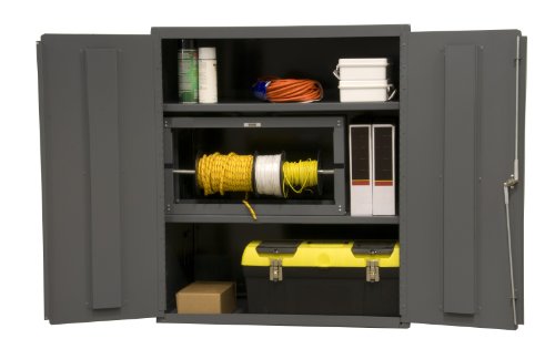 Durham 16 Gauge Welded Steel Industrial Duty Strength Storage Cabinet, 2503-2S-95,2 Adjustable Shelves