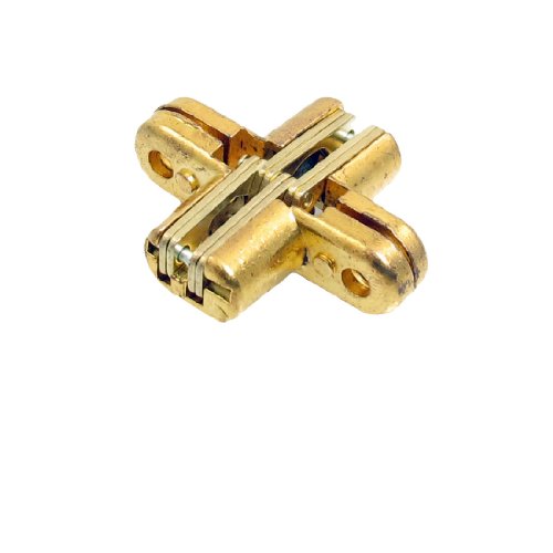 Aexit Furniture Part Clothes Hangers Gold Tone Metal Cross Hinge for Children's Clothes Hangers Door Cabinet