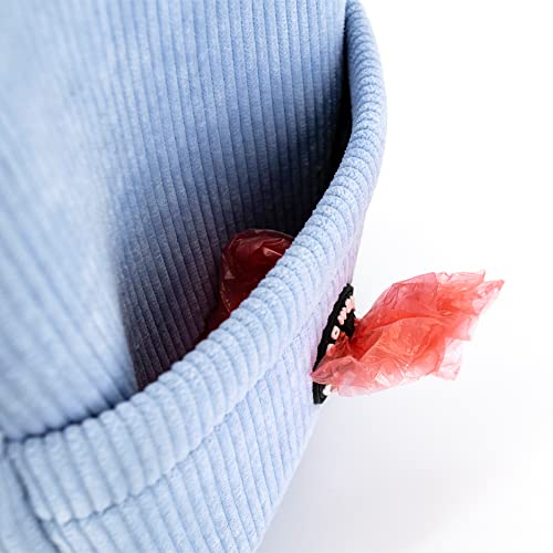 COOWONE Hundeleckerli-Tasche Hundespaziergangstasche für Leckerlis, Knabbereien, Spielzeug, Weiche Cord Hundetrainingstasche mit integriertem Kotbeutelspender
