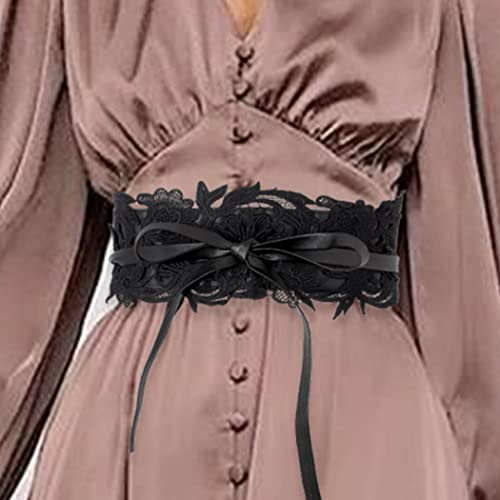 Bohend Boho Wide Waist Belt Lace Belt Corset Dress Belts Retro Wrap Around Waistband Costume Accessories For Women And Girls #TOP4
