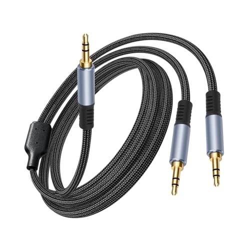 Y-Adapter 3.5mm Cord Combines or Distributes Sound for Speakers and Headphones Stereo Adapter Line