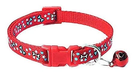 See full amazon price history chart for RvPaws Printed (18-30 cm) Adjustable Small Cat Everyday Collar, Small, Polyester Bone Paw Design Print, (Red) RvPaws Printed (18-30 cm) Adjustable Small Cat Everyday Collar, Small, Polyester Bone Paw Design Print, (Red) (B09MBZ5HF8) Amazon Price History, Amazon Price Tracker