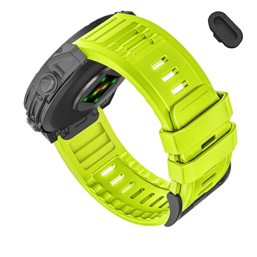 Image of 26mm Quickfit Silicone Watch Bands Compatible with Garmin Fenix 8 Pro /quatix 8 51mm /Fenix 7X /7X Pro /6X /6X Pro /5X /5X Plus /3 HR /Enduro 3 2 /Descent Mk3i 51mm /Mk2i /Tactix 8 /7 pro /epix Pro 51MM