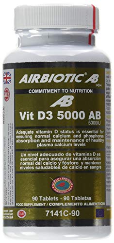 Airbiotic AB Vit D3 AB 5.000 UI, Vitaminas, 90 tabletas