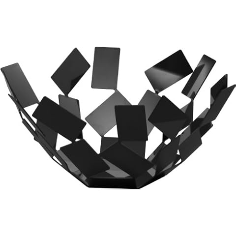 Alessi MT02 B, Frutero, Acero Inoxidable, Negro Cover