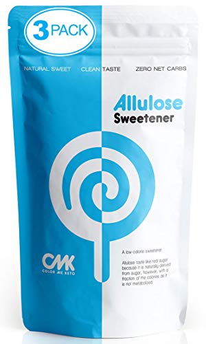 ALLULOSE Sweetener [3 PACK / 3 LBS] Zero Net Carb Keto Sugar - Natural Sugar Alternative - Low Calorie Sweetener - Made in the USA - Granular Powder (16oz, Pack of 3)