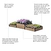 Everbloom 2-Tier Terraced Triple Raised Garden Bed with Open Bottom Mountain-A 114” L x 36” W x 7/14” H: Versatile and Easy-to-Assemble for Growing Veggies, Flowers, and Herbs in Any Soil Condition #4