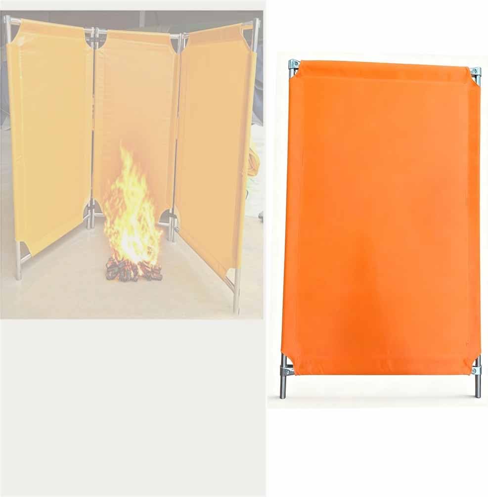 PCS Fire Retardant Welding Screen Foldable Welding Protection Screen with Steel Frame Portable Flame Proof Partition Spark Resistant Safety Screen for Grinding, Cutting, DIY
