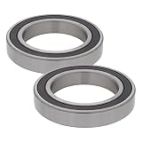 [2-Pack] 6015-2RS - Deep Groove Radial Ball Bearing 2.953 in x 4.528 in x 0.787 in (ID x OD x W) | 75 mm x...