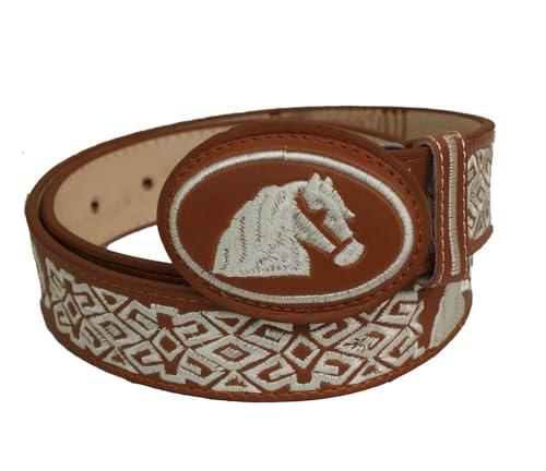Dona Michi AUTHENTIC MEXICAN WESTERN cinto charro piteado Hand-braided Horse BELTS