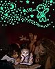 Greingways 201 Pcs Glow in The Dark Stars Stickers for Ceiling Bedroom, Stocking Stuffers for Kids Ages 3-5, 4-8, 8-12, Boys Girls Room Decor Wall Stickers Stocking Stuffers for Toddler-Green #1
