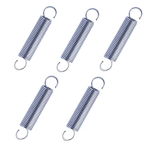 Extension Heavy 5 Pieces, Wire Diameter 0.8mm, Outer Diameter 10mm, Length 25-60mm, Hook Spiral Extension S-Shape Tension Spring Wire Hook (Size : 60mm)