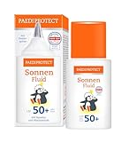 PAEDIPROTECT Sonnenfluid LSF 50+ 30 ml, pflegender Sonnenschutz mit Squalan und praktischer Dosierspitze für Baby, Kinder und Erwachsene, ohne Parfüm und Mikroplastik, vegan