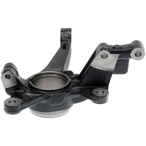 Image of Detroit Axle - 2pc Front Steering Knuckles for 1999-2003 Mazda Protege Protege5 [4-Wheel ABS] Steering Knuckles Assembly 2000 2001 2002 Replacement