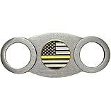 CTR-BX-01 Thin Gold LINE Cigar Cutter 911 Emergency Dispatcher Headset Hero Yellow Trucker Truck Driver