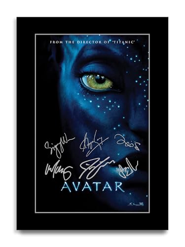 HWC Trading Avatar Los Regalos Imprimieron El Cartel Firmaron La Imagen Del Autógrafo Para Los Fans De La Memorabilia De La Película (ID 002819)   A4 Solo Impresión
