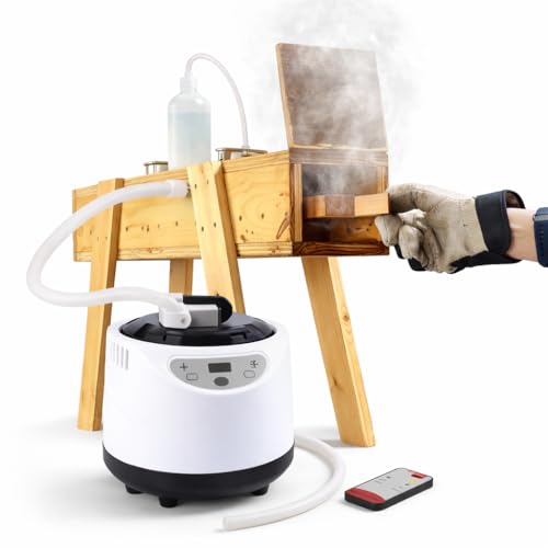 Wood Steamer for Bending Wood 2L Electric Steam Generator for Steam Box 1000W Remote-Controlled Steaming Unit for Chair Backs Furniture Curves Boat Ribs DIY Woodworking Projects