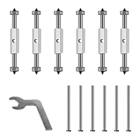 SRunDe 6Pcs Wall Mount Switch Box Repair Tool with Wrench Switch Cassette Repairman Support Rod Adjustable Switch and Socket Tool Light Switch Junction Box Repair for Type 86 Switch Socket Bottom Box Cover