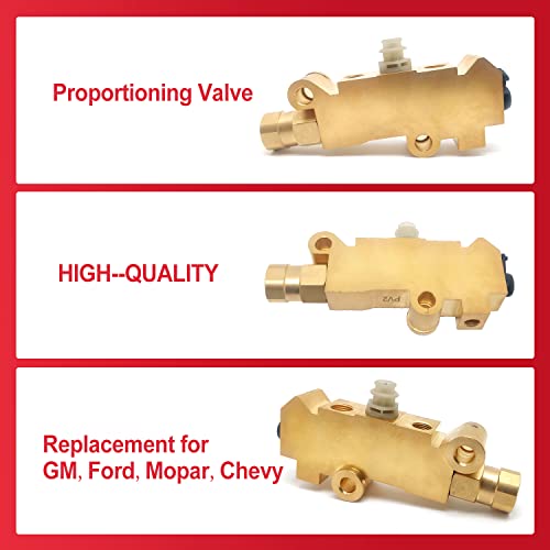 Fexon KZ-BLF-0001 Combination-Proportioning Valve, Pv2 172-1353 Pv71 Disc/Drum Brakes, Front Drum Rear Brake Brass, Replacement thumb #2