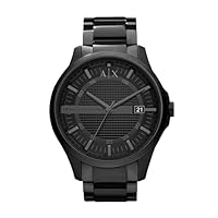 Armani Exchange A｜X Men's Black Stainless Steel Watch (Model: AX2104)