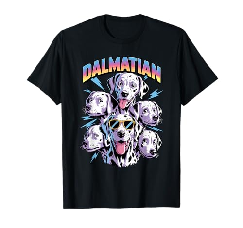90s Vintage Dalmatian Dalmatians Dal Dally Dog Camiseta