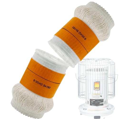 LANJGJIAYAN Wicks for Kerosene heaters,Wick Replacement, Cotton and Fiberglass, 95x12.5x180mm,