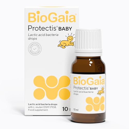 BioGaia Protectis Baby Drops | Probiotic Supplement for Newborns Babies & Infants | Digestive Relief for Tummy Gas & Discomfort | Significantly Reduces Crying | Dairy-Free | 10 ml