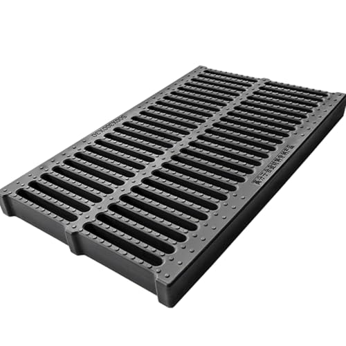 BomDog Tapas de Desagües para Exteriores, Tapas de Desagüe para Detener Las Hojas, Tapa de Rejilla de Desagüe/50X30X2.5Cm(19.7X11.8X0.98In)