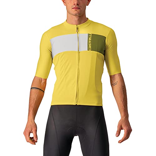 Maillot Castelli Prologo 7 – Maillot de Ciclismo para Hombre, Transpirable y cómodo, Ideal para largas distancias