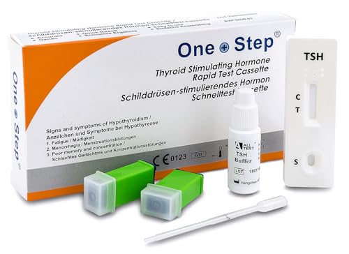 One+Step TSH Test - Schilddrüsentest für zuhause - Test Schilddrüsenstörung Schilddrüsenunterfunktion - Selbsttest TSH - 1 Stück