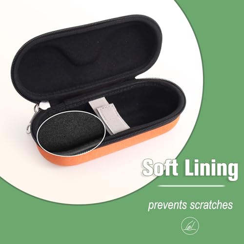 Image of Bukere Sunglasses Case, Hard Shockproof Glasses Case with Secure Strap & Carabiner Hook, Eyeglasses Storage Organizer