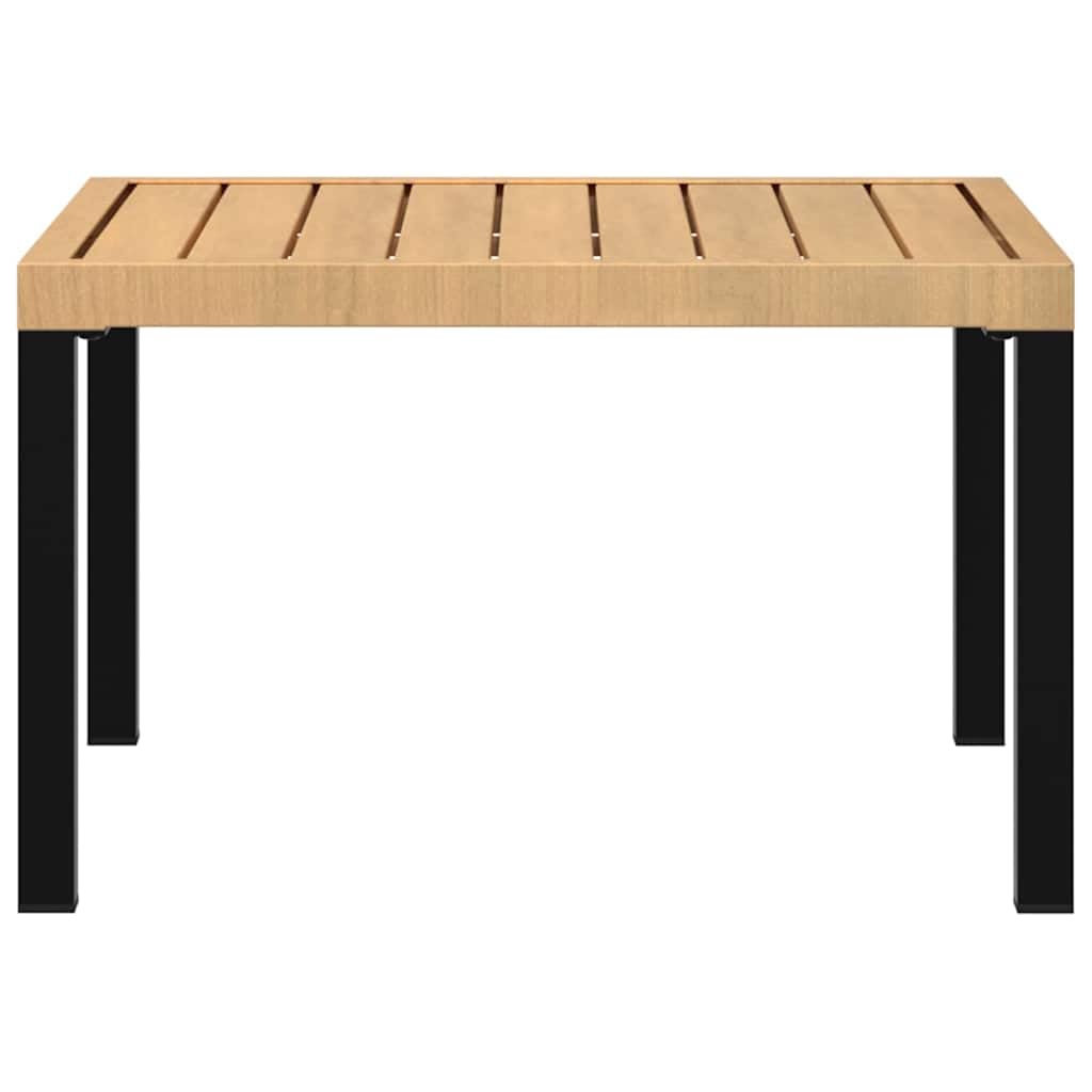 vidaXL Table Basse de Jardin Noir 65x65x40 cm Aluminium