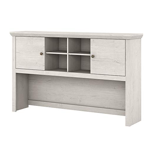 Bush Furniture Yorktown - Portabrocas para escritorio, 60 W, roble blanco Cover