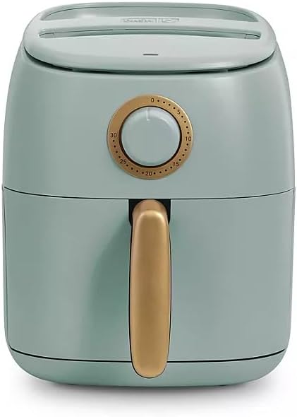 Daash - Freidora de aire Tasti-Crisp Express de cerámica de 2.6 cuartos de galón, cocción sin aceite, temporizador ajustable, revestimiento de